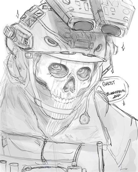 Cod Ghost Drawings