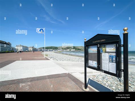 Llandudno promenade on the North Wales coast Stock Photo - Alamy