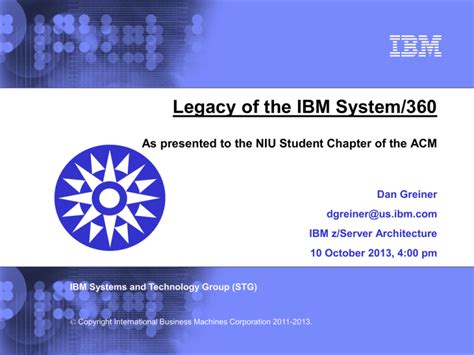 Legacy of the IBM System/360 Architecture.