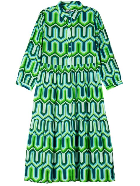 RUTHIE dress Corinth Green – Lesley Evers