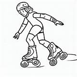Roller Skates Coloring Page — Stock Photo Sketch sketch template