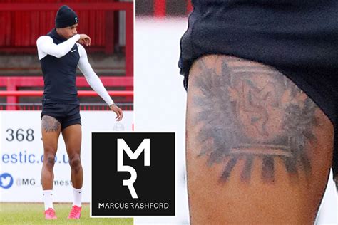 Marcus Rashford shows off new tattoo in training as Man Utd star gets ...