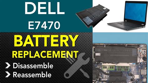 Dell Latitude E7470 Battery Replacement - YouTube