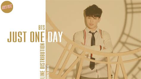 BTS ~ Just One Day (Album Version) ~ Line Distribution - YouTube