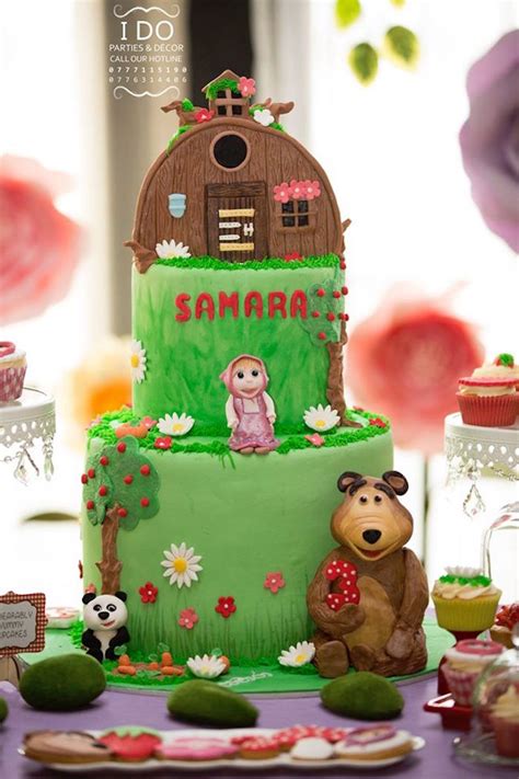 Kara's Party Ideas Masha & the Bear Birthday Party | Kara's Party Ideas