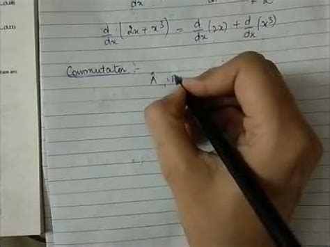 Commutator and hermitian operator - YouTube