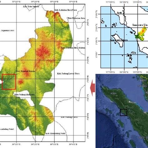 Research location in Tapanuli Selatan district | Download Scientific ...