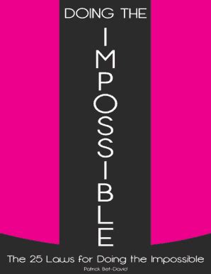 Doing The Impossible The 25 Laws For Doing The Impossible Pdf - Fill Online, Printable, Fillable ...