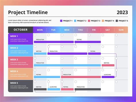 Monthly Project Timeline Template 18772868 Vector Art at Vecteezy