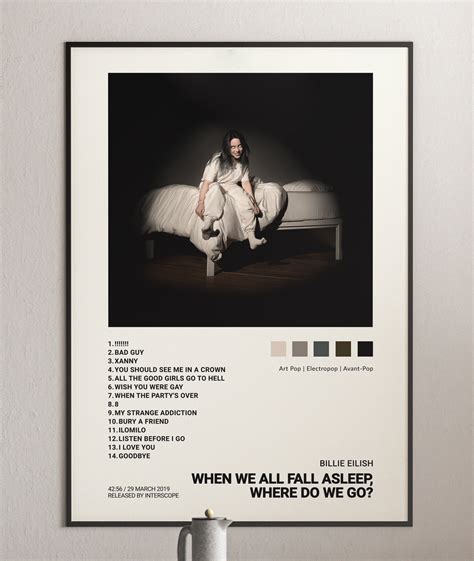 Billie Eilish - When We All Fall Asleep, Where Do We Go? Album Cover Poster Merch | Architeg Prints