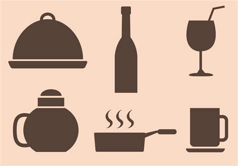 Restaurant Icons Vector 108391 Vector Art at Vecteezy