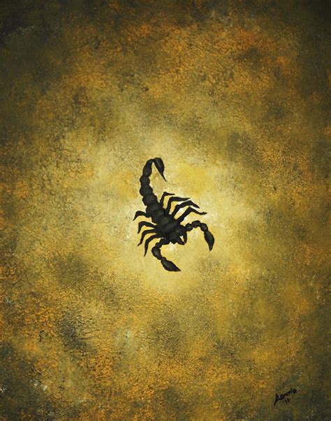 Scorpion Painting by Edwin Alverio