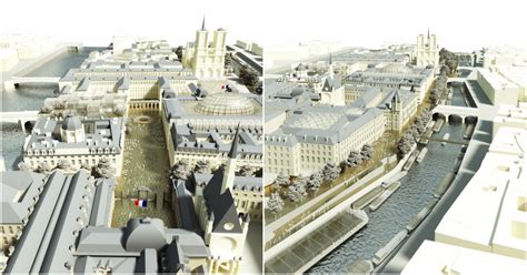 Dominique Perrault Proposes "Island Monument" Plan For the Île de la Cité in Paris | ArchDaily
