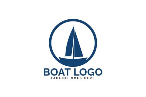 Boat vector logo design.