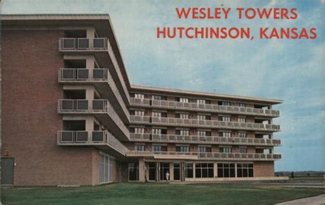 Wesley Towers, Retirement Center Hutchinson, KS Postcard