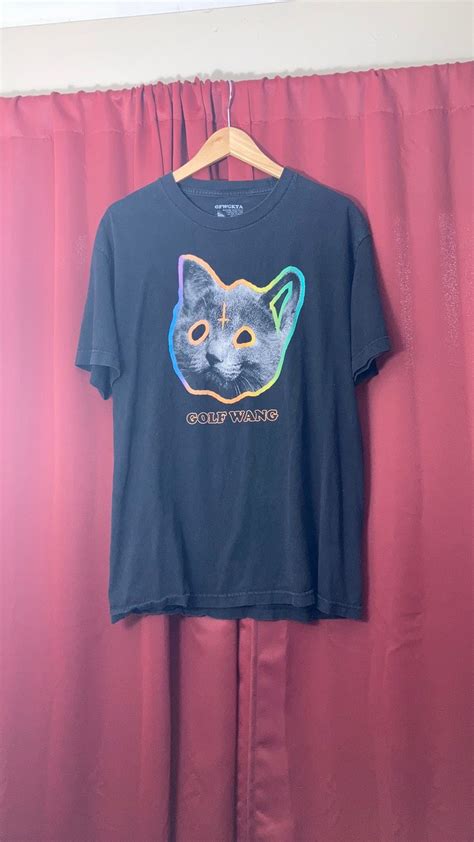 Golf Wang Kill cat/ Tron cat tee | Grailed