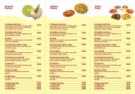 Takeaway Menu: Takeaway Menu Design