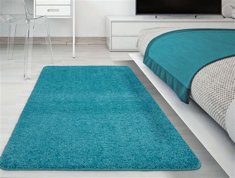 Ottomanson Luxury Non-Slip Rubber Backing Soft Solid Area Rugs and Runners for Kitchen and ...