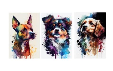 Watercolor Dog Portrait Image Graphic by lightcameraactionschool · Creative Fabrica