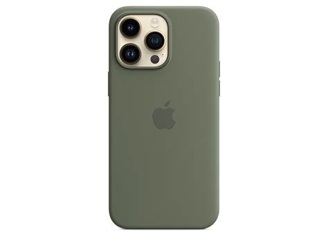 Køb Apple iPhone 14 Pro Max Silicone Case Olive with Magsafe | Humac ...