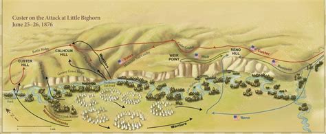 Image result for detailed map battle little bighorn | Battle of little ...