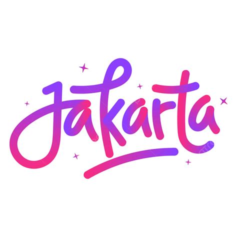 Gradient Jakarta Vector, Gradient, Jakarta, Text PNG and Vector with Transparent Background for ...