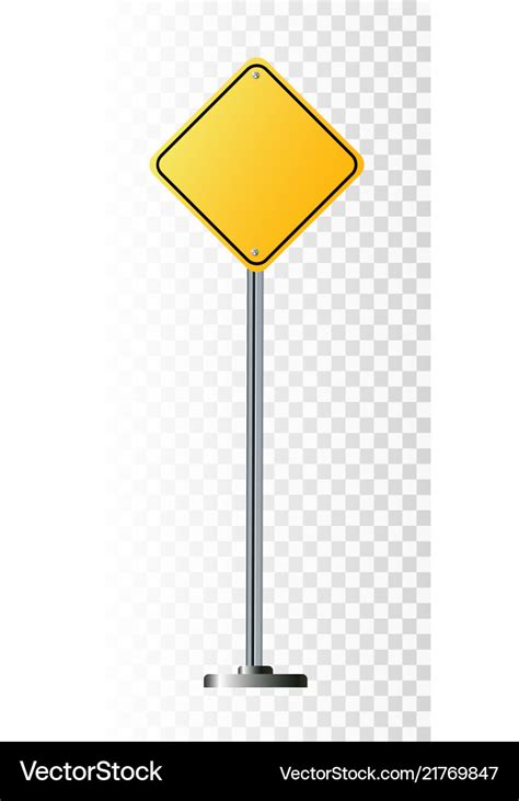 Blank Yellow Road Sign Clip Art