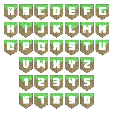 Minecraft Letters - 11 Free PDF Printables | Printablee