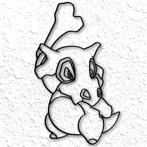 Файл STL Pokemon Wall Art Pokemon Marowak Cubone Wall Decor・3D-печать ...