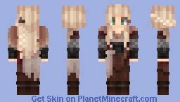 Medieval Girl/ Viking inspired Minecraft Skin