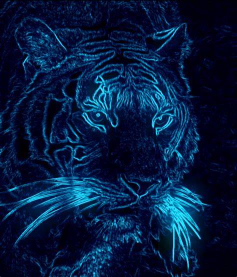 Neon Tiger by Booya22 on DeviantArt