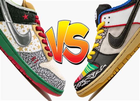 Nike SB Dunk Low What The Dunk vs What The P-Rod Comparison | SBD