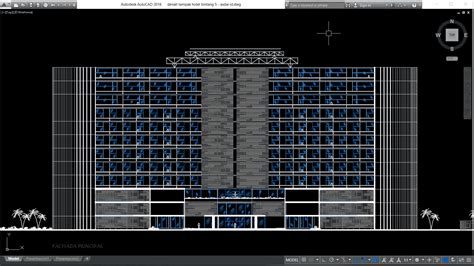 Download Denah Tampak Hotel Bintang 5 DWG AutoCAD | Desain rumah ...