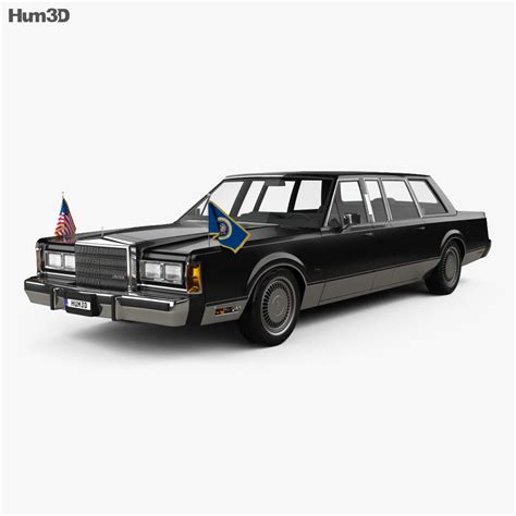 Lincoln Town Car Presidential Limousine 1989 3D model - Download Sedan on 3DModels.org