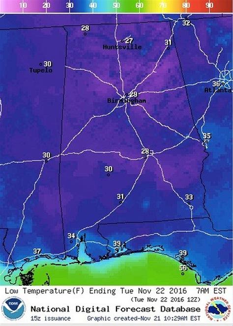 Another freezing night in the forecast for Alabama - al.com