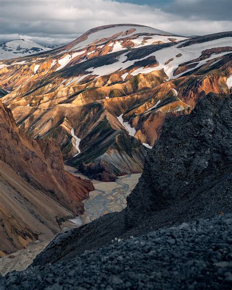 Hiking through the colorful mountains of Iceland [OC][1080x1350] : r/EarthPorn