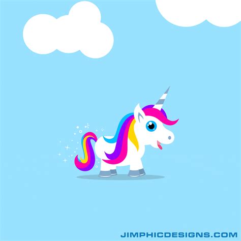 Unicorn Jumping Animation Gif Animation download page | Jimphic Designs