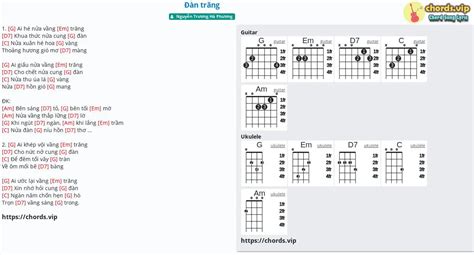 Chord: Đàn trăng - Nguyễn Trương Hà Phương - tab, song lyric, sheet, guitar, ukulele | chords.vip