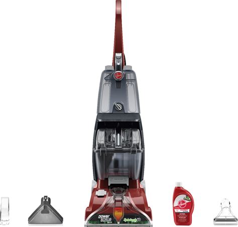 Customer Reviews: Hoover Power Scrub Deluxe Corded Carpet Upright Deep Cleaner Red FH50150V ...
