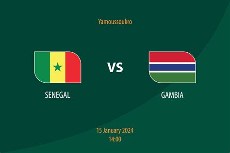 Senegal vs Gambia football scoreboard broadcast template 36530532 ...