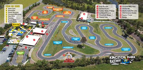 Go Kart Track Map – 3 Tracks – Kingston Park Raceway