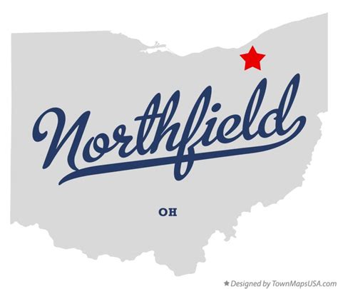 Map of Northfield, OH, Ohio