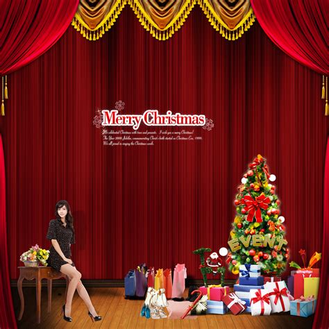 Christmas Stage, Christmas, Christmas Gift Background Image for Free ...