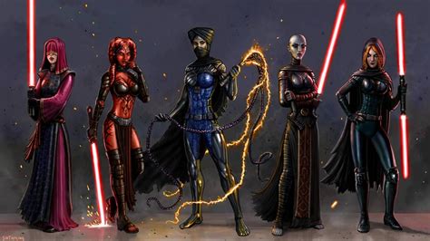 Dark Side Dames by SirTiefling | Star wars characters pictures, Star ...