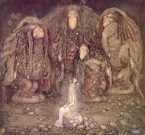 TROLL TROLLS Fairy Tales Swedish Sweden John Bauer Trolls and a Princess Poster Digital Art by ...