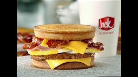 Jack in the Box Loaded Breakfast Sandwich TV Commercial, 'Ate His Face ...