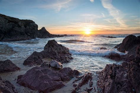 The Beach at Freshwater West Stock Photo - Image of evening, nature ...