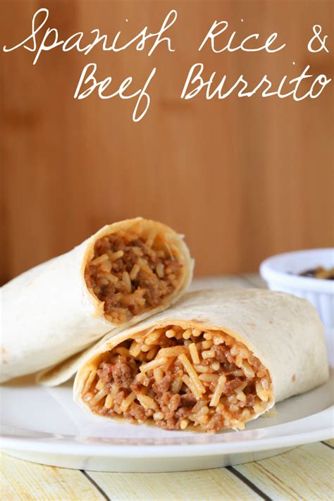 Spanish Rice and Beef Burritos | Simply Being Mommy