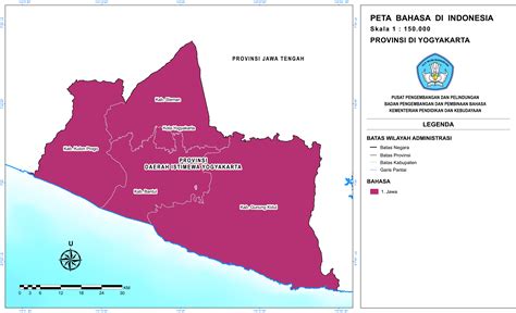 Provinsi Daerah Istimewa Yogyakarta - Peta Bahasa