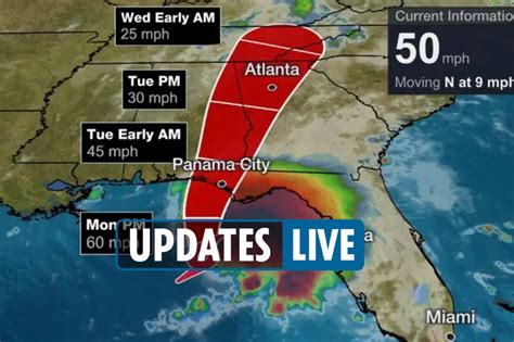 Tropical Storm Fred path LIVE – Storm makes landfall near Cape San Blas ...